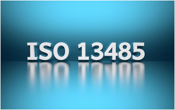ISO 13485 blue background
