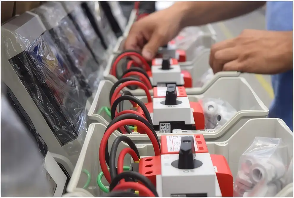 photo of a female technician at work